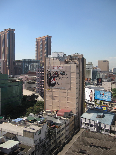 View out hotel window
