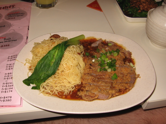 tonkatsu with noodles