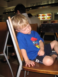 Aidan sleeps