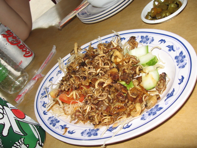 fried baby squid